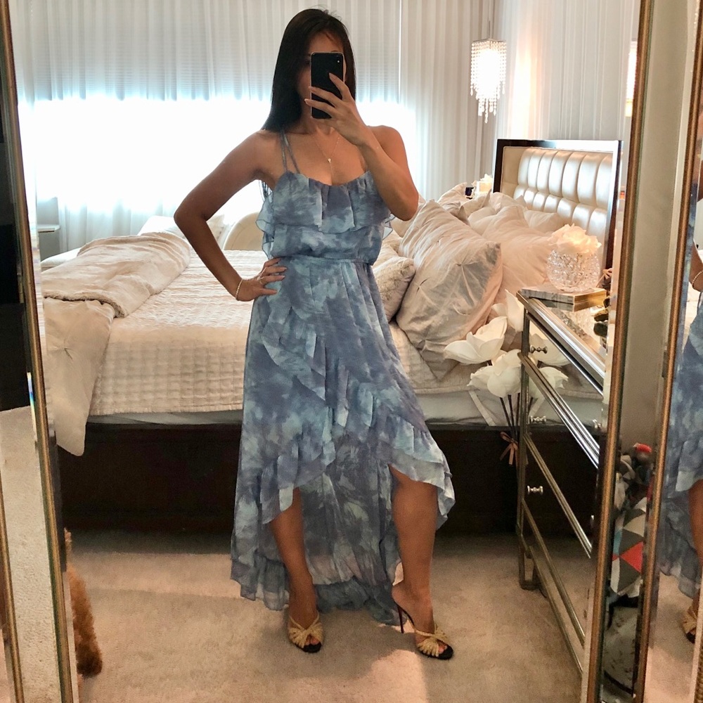 Blue Floral Summer Dress